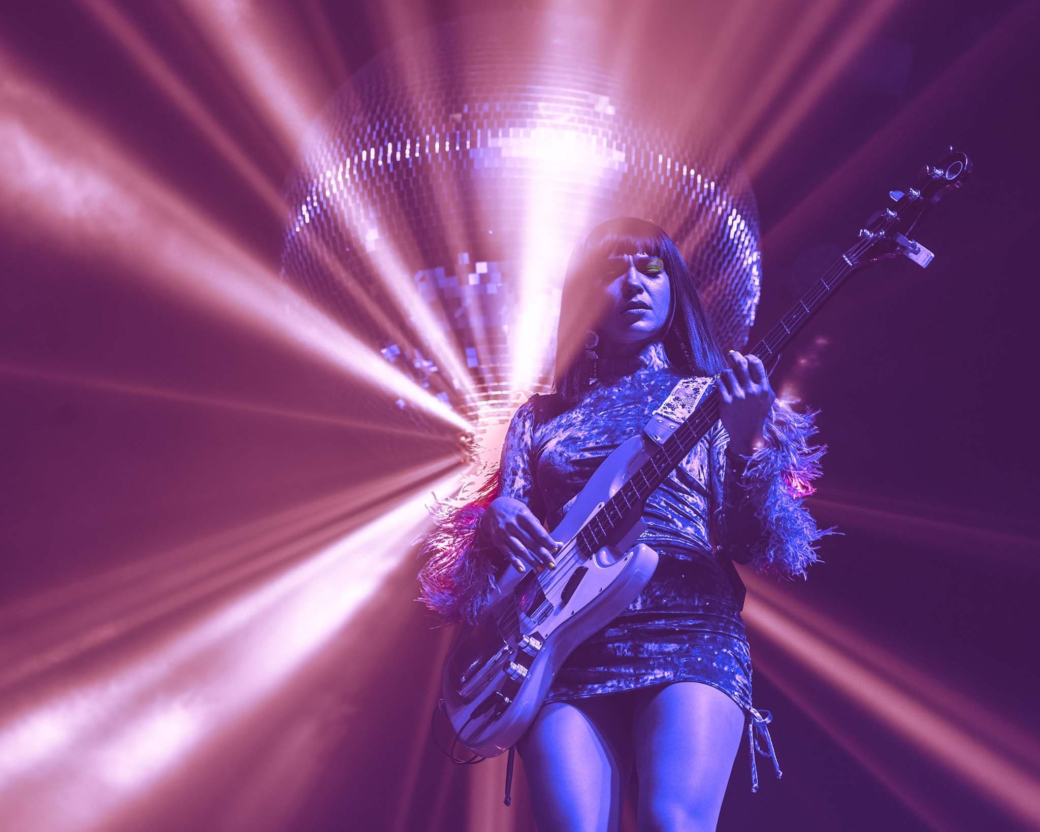 Khruangbin performing live at The Eastern, Atlanta